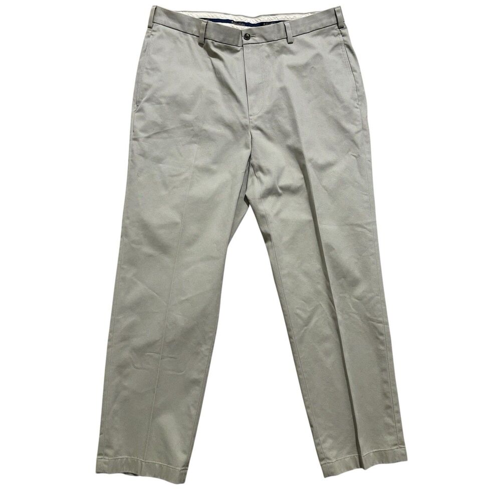 Brooks Brothers Advantage Chino Pants Mens 36x31 Beige Clark Fit Classic Preppy